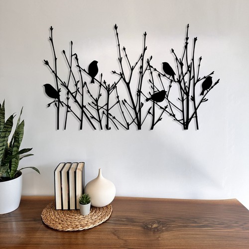 Tree metal wall art - wall, art,birds
