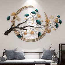 Large Metal Ginkgo Leaf Wall