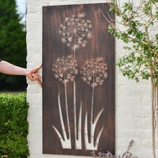 Rustic Dandelion Garden Wall