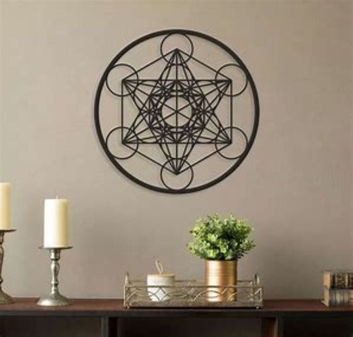 Metatron cube black metal - metatron's,
