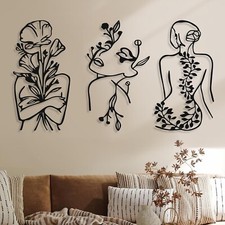 3 Pcs Metal Wall Art Decor