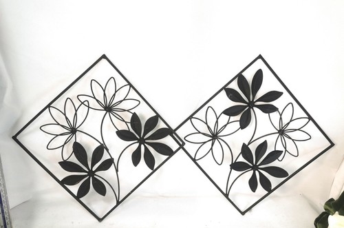 Pcs black metal wall art - pcs,