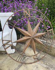 Large Compass Metal Garden