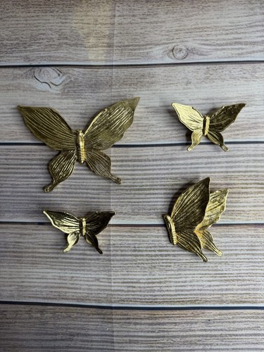 Gold butterfly wall art - gold, 4