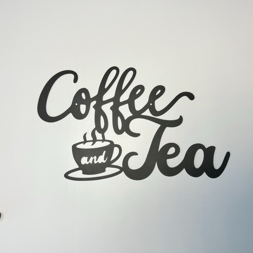 Coffee tea metal wall art - tea,