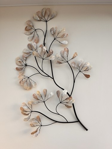 Metal wall art shell branch - art,