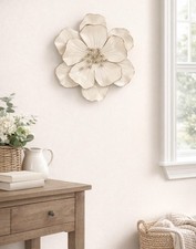 NEW Stunning Cream Metal Wall