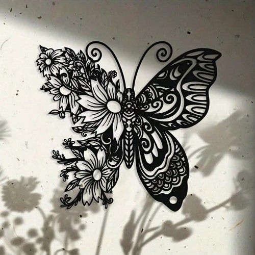 Butterfly metal wall art - metal,