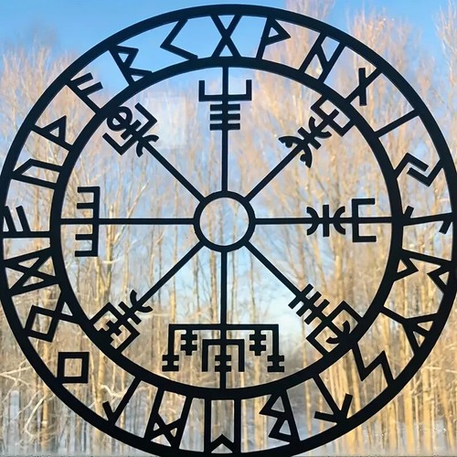 Nordic compass iron wall - compass,