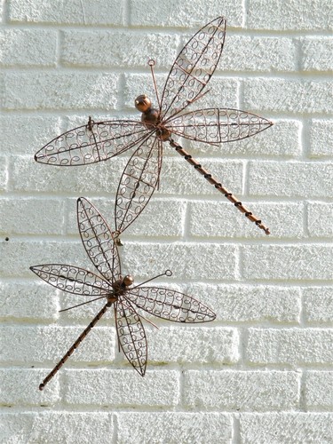 Metal wall art dragonfly - wall,