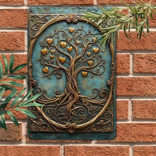 Gold hearts tree - tree, of