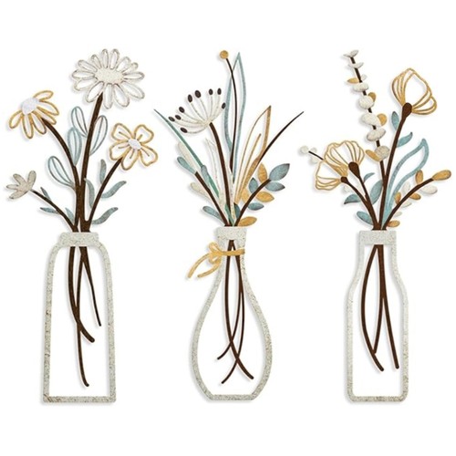 3pieces abstract metal wall - 3pieces,